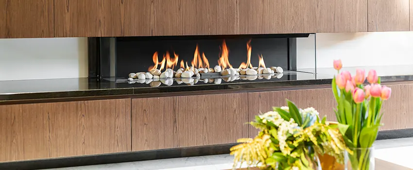 Double-height Fireplace Design Refurbishment in Holtsville, New York
