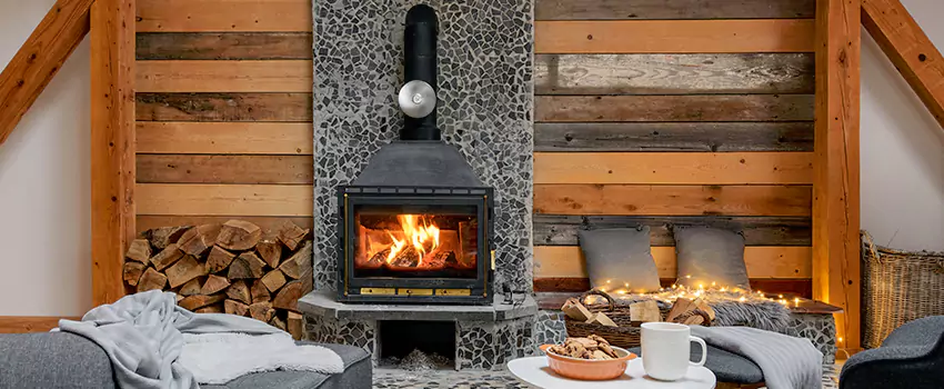 Thelin Hearth Products Direct Vent Gas Stove Fireplace Inspection in Holtsville, New York